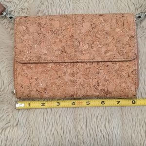 Cute cork clutch. New, no tags, never used.
